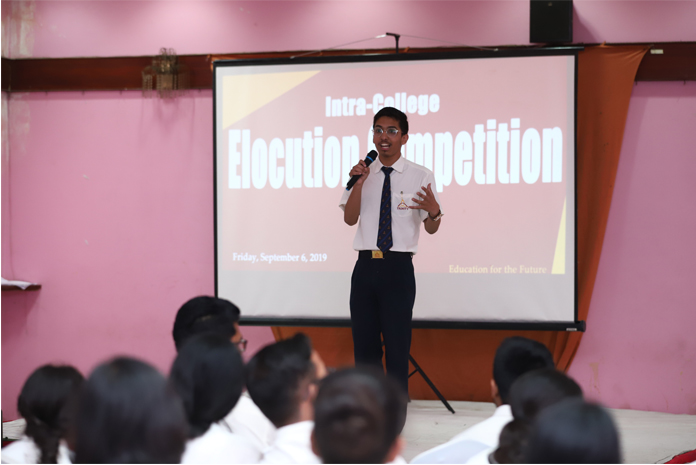 Intra-College Elocution Competition